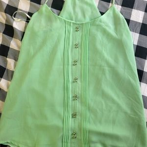 Blouse green size s brand naked zebra